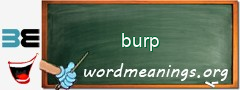 WordMeaning blackboard for burp